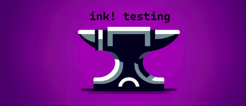 ink! testing - flatteing the anvil